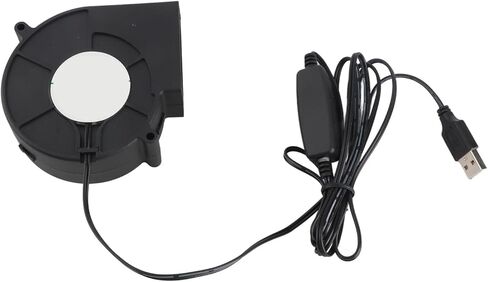 Jeanoko USB منفاخ مروحة هادئة 3 وضع السرعة للطابعة ثلاثية الأبعاد لأجهزة الكمبيوتر الإلكترونية، مروحة تبريد محمولة للنفخ بنفسك، مركز البيانات، 97 × 97 × 33 مم in Kuwait