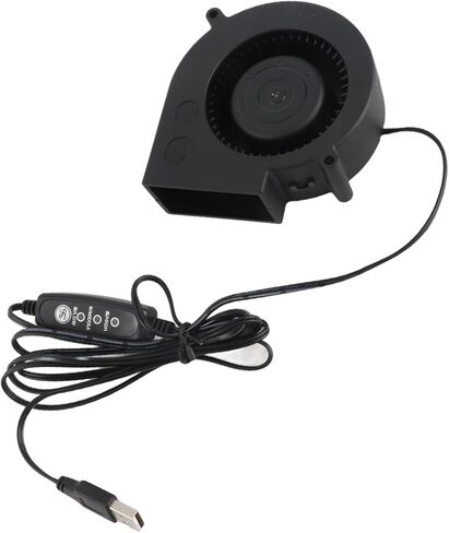 Jeanoko USB منفاخ مروحة هادئة 3 وضع السرعة للطابعة ثلاثية الأبعاد لأجهزة الكمبيوتر الإلكترونية، مروحة تبريد محمولة للنفخ بنفسك، مركز البيانات، 97 × 97 × 33 مم in Kuwait