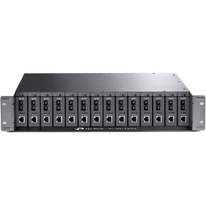 TP-Link TL-FC1420 | Compatible with TP-Link FC Series Media Converters | 14-Slot Rackmount Chassis | Optional Redundant Power Supply | Hot Swappable | 2 Cooling Fans for Ventilation in Saudi Arabia