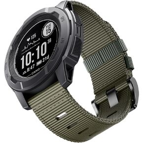 Rugged Nylon Watch Bands compatible with Garmin Instinct 2S/2S Solar, Quick-Drying Double Layer Fabric Band for Garmin Instinct E 40mm in Saudi Arabia