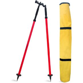 حامل ثنائي من الألومنيوم، ارتفاع قابل للتعديل، طول ممتد 5.9أقدام/1.8 متر، حامل ثنائي للمسح لأعمدة المنشور أو أقطاب نظام تحديد المواقع العالمي (GPS) للمحطة الإجمالية GPS GNSS (يشمل حقيبة حمل) in Kuwait