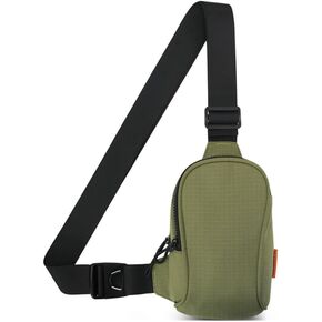 حقيبة صغيرة بحزام للرجال/النساء، حقيبة ظهر مضادة للماء للسفر وممارسة الرياضة والجري والمشي لمسافات طويلة (أسود) in Kuwait