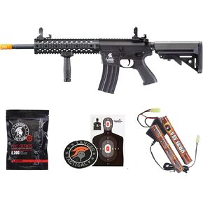 Lancer Tactical Gen 2 Evo Durable Polymer M4 Airsoft Gun AEG w/Grip, Battery, Charger & 1000 Rounds BBS Included in Saudi Arabia