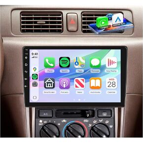 4Core 4G+64G Android 15 راديو ستيريو للسيارة لتويوتا كامري 1997-2003، Rimoody Wireless Carplay Andorid auto Mirror Link 9 بوصة HD لمس GPS WiFi Bluetooth FM/RDS EQ-32 SWC كاميرا احتياطية لشاشة مقسمة in Kuwait