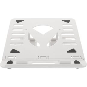 Foldable Plastic Laptop Stand Adjustable Height Cooling Holder for Notebooks and Tablets Portable White Laptop Support for Home and Office Use in Kuwait