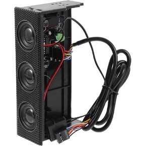 Uonlytech PC Front Panel Stereo Surround Speaker for Desktop Computer, Black Computer Case Music Loudspeaker with Audio for Home and Office Use in Kuwait