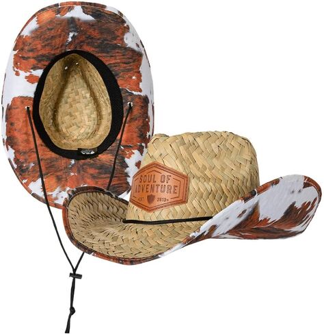 New Handwoven Premium Straw Cowboy Hat for UV Sun Protection | Adjustable Drawstring, Universal Size | by SA Co. in Saudi Arabia