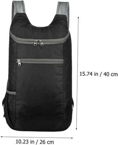 Large Capacity Folding Backpack, Tear-Resistant Casual Daypack For Outdoor Travel, Hiking And Daily Activities (Grey) in Saudi Arabia
