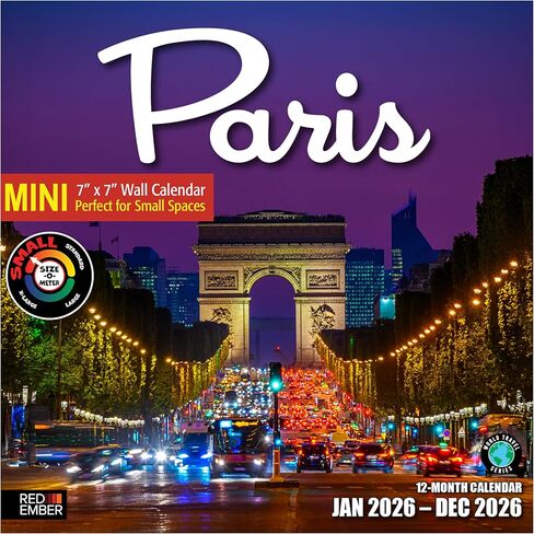 تقويم حائط RED EMBER Ireland 2026 لمدة 12 شهرًا | 12 بوصة × 24 بوصة مفتوح | ورق سميك وقوي | هدية العيد | تقويم السفر الأيرلندي إلى أوروبا لعام 2026 in Kuwait
