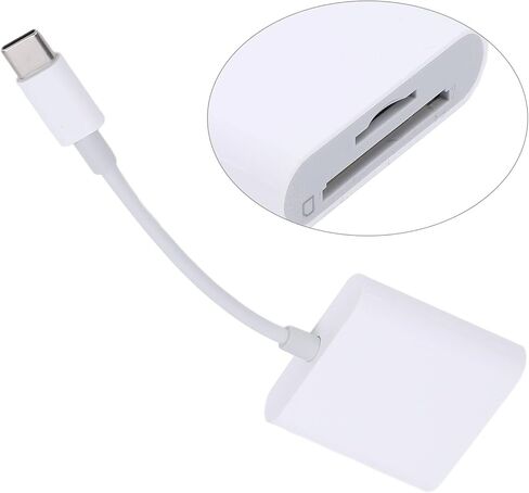 قارئ بطاقة SD USB C، يدعم بطاقة تخزين الكاميرا، قارئ بطاقة الذاكرة من النوع C SD لأجهزة الكمبيوتر/الهواتف الذكية/الأجهزة اللوحية مع واجهة من النوع C، التوصيل والتشغيل in Kuwait