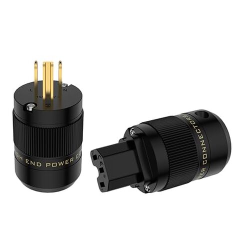 Tertullus HiFi Power Plug Gold-Plating Hi-End Audio Power Plug IEC C15, 10A 250V - 15A 125V for DIY Audiophile in Saudi Arabia
