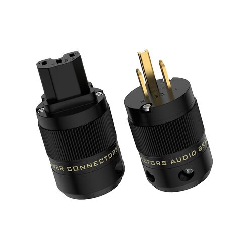 Tertullus HiFi Power Plug Gold-Plating Hi-End Audio Power Plug IEC C15, 10A 250V - 15A 125V for DIY Audiophile in Kuwait