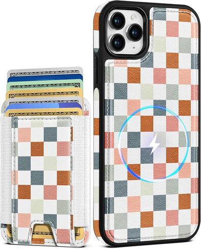 Shorogyt for iPhone 17 Pro Max Wallet Case for Women, Checkered in Saudi Arabia