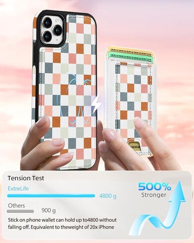 Shorogyt for iPhone 17 Pro Max Wallet Case for Women, Checkered in Saudi Arabia