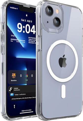 WRJ Magnetic Clear Case for iPhone 7/8/SE 2022/SE 2020 4.7-Inch,[Compatible with Magsafe] [Military Grade Drop Protection] Non-Yellowing Anti-Scratch Ultra Slim Transparent Shockproof Phone Case-Clear in Saudi Arabia