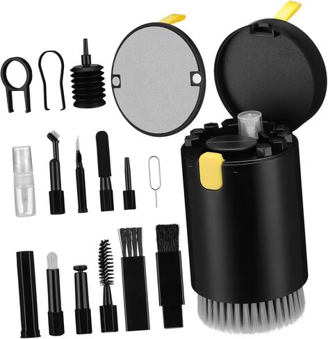 20-in-1 Electronics Cleaning Kit for Laptop Keyboard Camera and Earphones Includes Cleaning Brushes and Cloth for Effective Dust Removal in Saudi Arabia