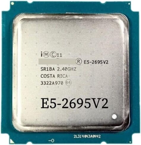 E5 2695 V2 2.40GHz 30MB 12-Core 115W LGA 2011 SR1BA 2695V2 Server Processor CPU in Saudi Arabia
