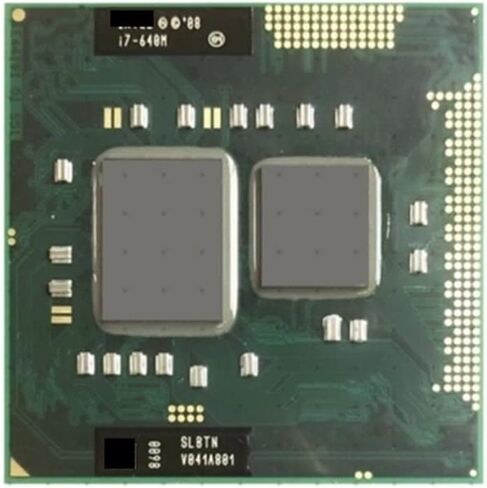 c I7-640M I7 640M SLBTN 2.8 جيجا هرتز ثنائي النواة رباعي الموضوع معالج وحدة المعالجة المركزية 4 واط 35 واط المقبس G1 / RPGA988A in Saudi Arabia