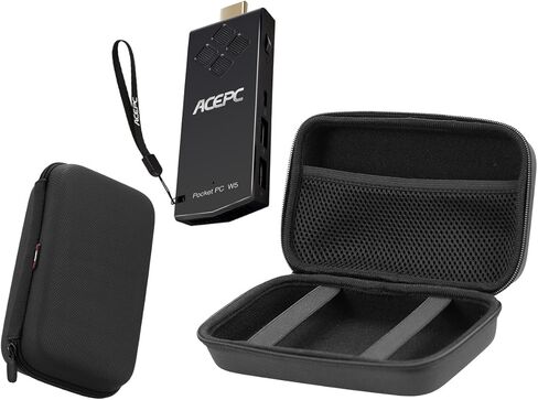 Navitech Rugged Black Hard Carry Case Mini PC Stick Holder Compatible with The Liva Mini PC in Saudi Arabia