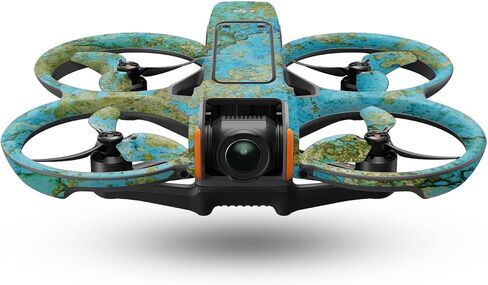 غلاف الطائرة بدون طيار متوافق مع DJI Avata 2 (2024) - رخام أزرق مخضر - غطاء لاصق واقٍ من الفينيل الفاخر 3M - سهل الاستخدام | صُنع في الولايات المتحدة الأمريكية بواسطة MightySkins in Kuwait