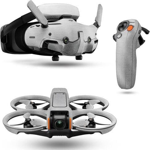 غلاف لامع لامع للطائرة بدون طيار متوافق مع حزمة DJI Avata 2 (2024) - فولاذ بارد - غطاء لاصق واقٍ من الفينيل 3M ممتاز - سهل الاستخدام | صُنع في الولايات المتحدة الأمريكية بواسطة MightySkins in Kuwait