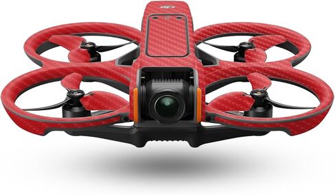 جلد الطائرة بدون طيار من ألياف الكربون متوافق مع DJI Avata 2 (2024) - أحمر خالص - غطاء لاصق واقٍ من الفينيل 3M ممتاز - سهل الاستخدام | صُنع في الولايات المتحدة الأمريكية بواسطة MightySkins in Kuwait