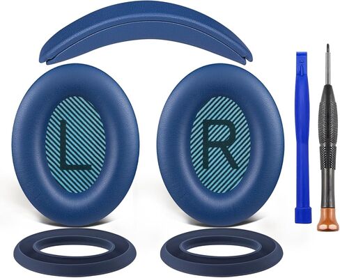 طقم استبدال SOULWIT لجهاز Bose SoundTrue AE2 - أسود (أزرق سكريمز) in Kuwait
