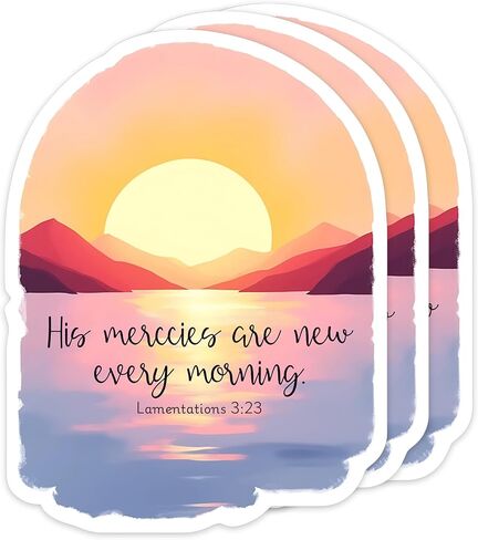3Pcs Be Strong and Courageous Joshua 1:9 Bible Verse Stickers Christian Vinyl Sticker for Bible Journaling Jesus Faith Waterproof Stickers Water Bottle Laptop Phone Case Tumbler Mini Verse Decals in Kuwait