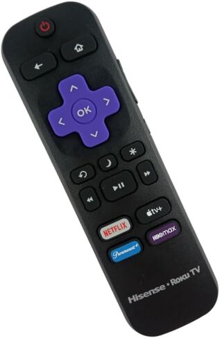 Ceybo Original Remote Control fit for Hisense Roku Smart TV with Netflix, Apple TV, Paramount, and HBOmax Shortcuts Keys in Kuwait