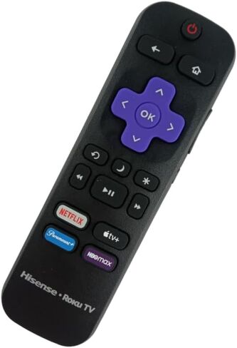 Ceybo Original Remote Control fit for Hisense Roku Smart TV with Netflix, Apple TV, Paramount, and HBOmax Shortcuts Keys in Kuwait