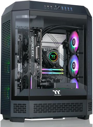 Thermaltake LCGS Reactor u2890 Gaming Desktop (Intel® Core™ Ultra 9 285K, ToughRam 32GB DDR5 6400MT/s RGB Memory, NVIDIA® GeForce RTX™ 5090, 2TB NVMe M.2, WiFi, Windows 11) T6BK-Z890-590-LCS in Saudi Arabia