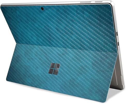 غلاف الكمبيوتر اللوحي من ألياف الكربون متوافق مع Microsoft Surface Pro 11 (2024-2025) - خطوط زرقاء - غطاء لاصق واقٍ من الفينيل 3M ممتاز - سهل الاستخدام | صُنع في الولايات المتحدة الأمريكية بواسطة MightySkins in Kuwait