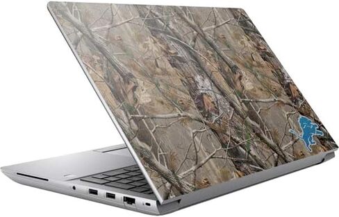 غلاف كمبيوتر محمول من Skinit متوافق مع HP ZBook Fury 16 G10 - تصميم مموه NFL Detroit Lions Realtree AP مرخص رسميًا in Kuwait