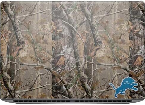 غلاف كمبيوتر محمول من Skinit متوافق مع HP ZBook Fury 16 G10 - تصميم مموه NFL Detroit Lions Realtree AP مرخص رسميًا in Kuwait