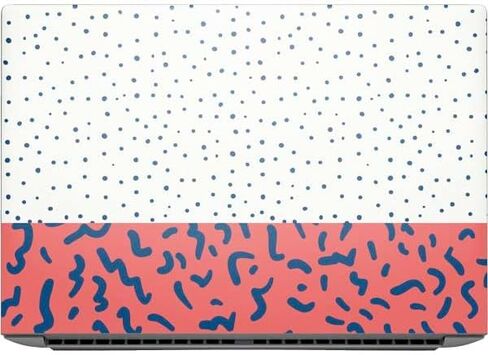 Skinit Decal Laptop Skin Compatible with HP ZBook Fury 16 G10 - Polka Dot Split Design in Saudi Arabia