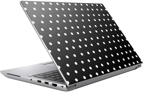 Skinit Decal Laptop Skin Compatible with HP ZBook Fury 16 G10 - Polka Dot Split Design in Saudi Arabia