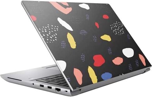 Skinit Decal Laptop Skin Compatible with HP ZBook Fury 16 G10 - Polka Dot Split Design in Saudi Arabia