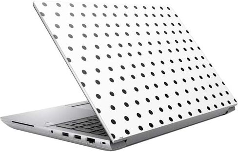 Skinit Decal Laptop Skin Compatible with HP ZBook Fury 16 G10 - Polka Dot Split Design in Saudi Arabia
