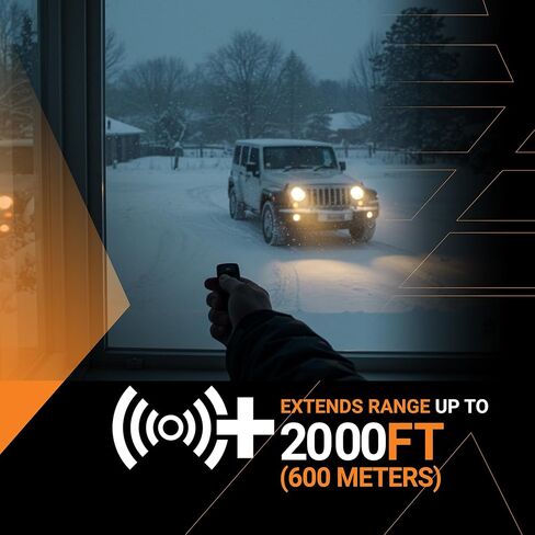 مجموعة التشغيل عن بعد Start-X + موسع نطاق 2000 قدم في اتجاه واحد لسيارات Ford Transit 150، 250، 350 (2015، 2016، 2017، 2018، 2019) مع مفتاح الإشعال in Kuwait