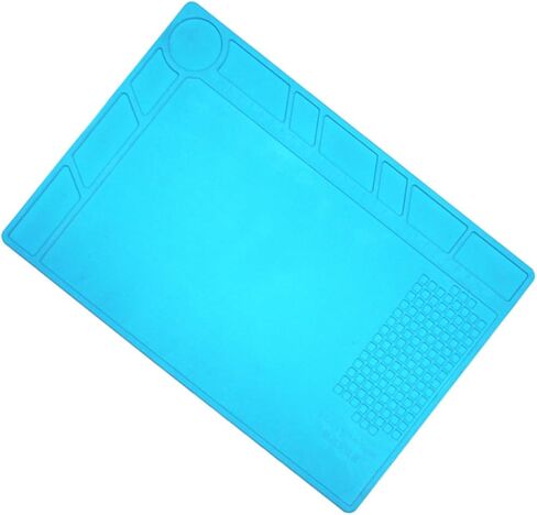 NUOBESTY Heat Insulation Repair Mat Blue Silicone Pad for Phone Computer Repair Platforms in Kuwait