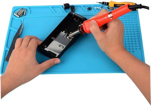 NUOBESTY Heat Insulation Repair Mat Blue Silicone Pad for Phone Computer Repair Platforms in Kuwait