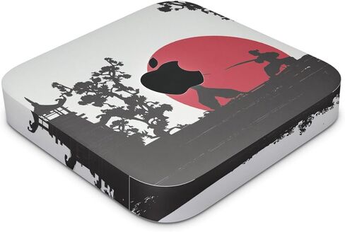 جلد متوافق مع Apple Mac Mini M2 (2023) - Nihon Samurai - غطاء لاصق واقٍ من الفينيل الفاخر 3M - سهل الاستخدام | صُنع في الولايات المتحدة الأمريكية بواسطة MightySkins in Saudi Arabia