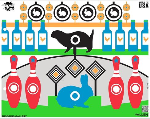 EZ Aim Fun Gallery Paper Shooting Target, 23" x 19," 4-Pack, Multi in Saudi Arabia