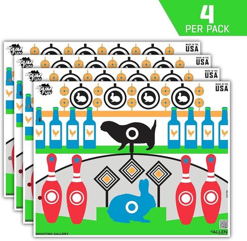 EZ Aim Fun Gallery Paper Shooting Target, 23" x 19," 4-Pack, Multi in Saudi Arabia
