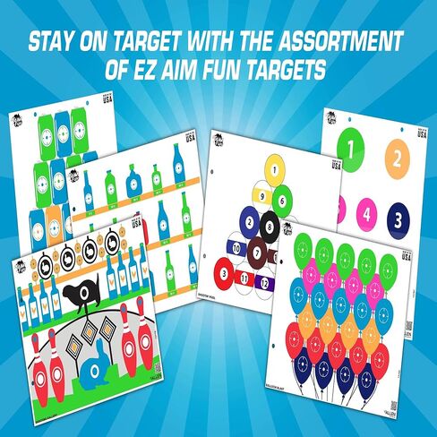 EZ Aim Fun Gallery Paper Shooting Target, 23" x 19," 4-Pack, Multi in Saudi Arabia