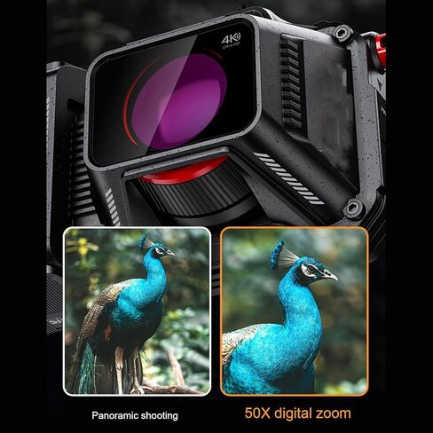 4K Digital Camera, 50X Digital Zoom Camera Portable with Long Focus Fixed Focus Lens, 8.0M CMOS Sensor, 3.5 inch TFT Screen HD.for Travel, Outdoor Photography, City Landscapes. in Saudi Arabia