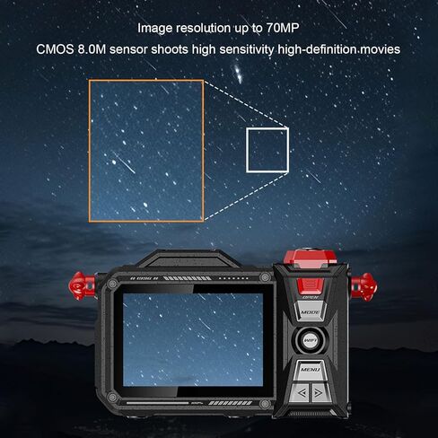 4K Digital Camera, 50X Digital Zoom Camera Portable with Long Focus Fixed Focus Lens, 8.0M CMOS Sensor, 3.5 inch TFT Screen HD.for Travel, Outdoor Photography, City Landscapes. in Saudi Arabia