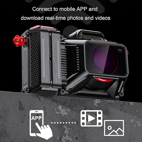 4K Digital Camera, 50X Digital Zoom Camera Portable with Long Focus Fixed Focus Lens, 8.0M CMOS Sensor, 3.5 inch TFT Screen HD.for Travel, Outdoor Photography, City Landscapes. in Saudi Arabia