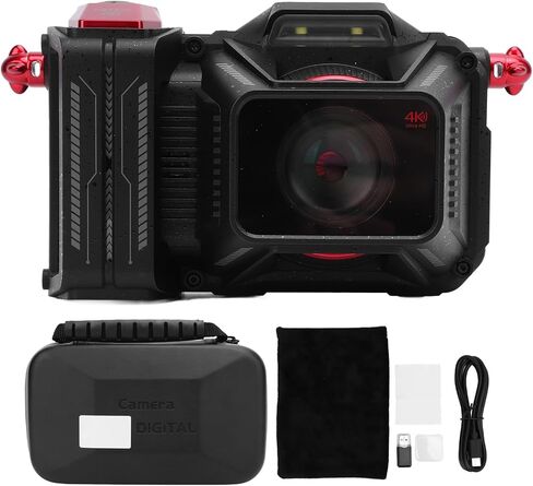 4K Digital Camera, 50X Digital Zoom Camera Portable with Long Focus Fixed Focus Lens, 8.0M CMOS Sensor, 3.5 inch TFT Screen HD.for Travel, Outdoor Photography, City Landscapes. in Saudi Arabia