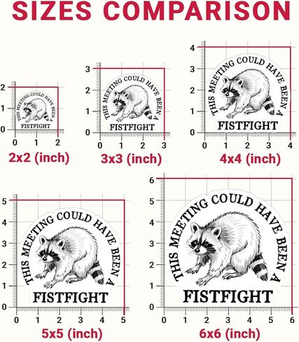 3Pcs This Meeting Could Have Been A Fistfight Sticker Mental Health Raccoon Gift This Meeting Could Have Been A Fistfight Raccoon Stickers Car Decal for Laptop Water Bottle Toolbox Case (F1, 3") in Saudi Arabia